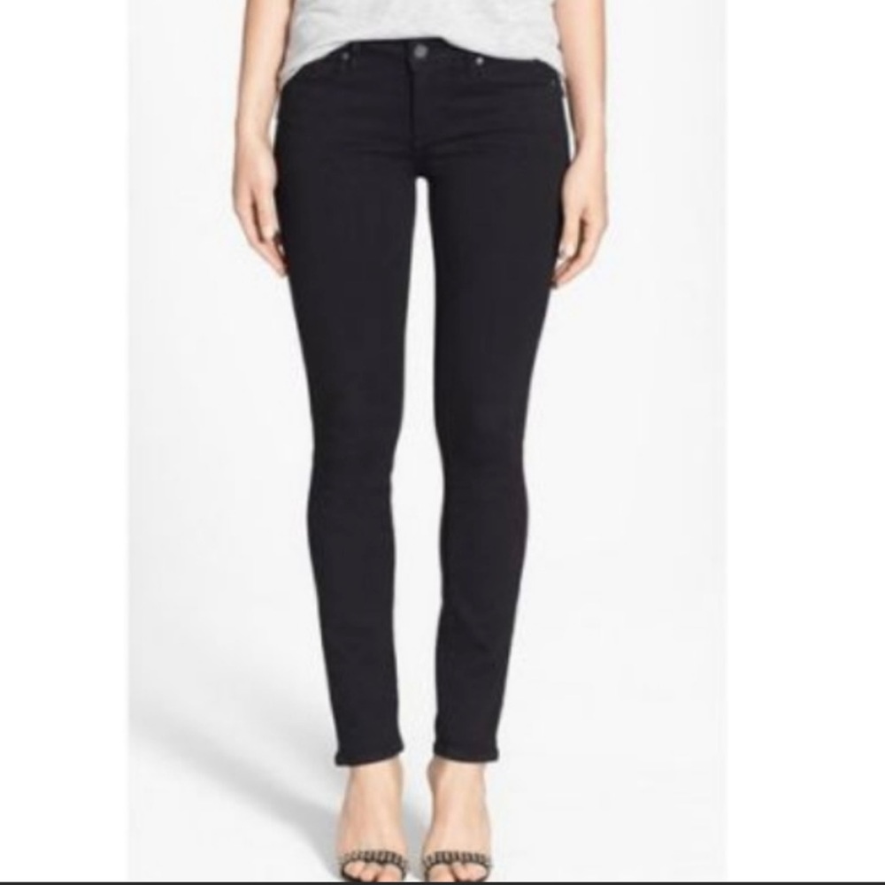 PAIGE Skyline Skinny Black Jeans